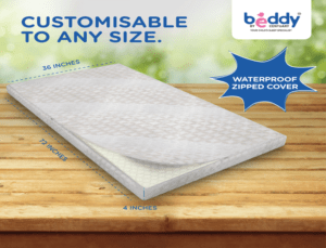 Beddy Protect-Waterproof Zipped Cover with skin friendly Cotton surface.